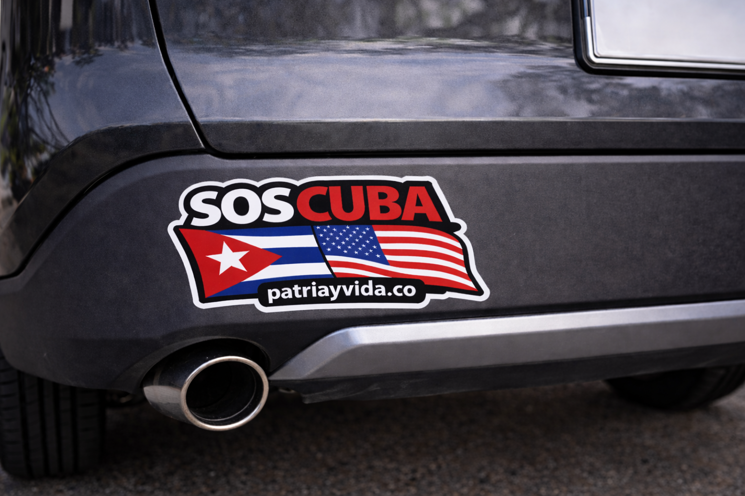 SOS CUBA Vinyl Sticker Car / Laptop / Window