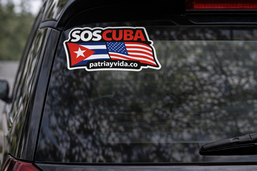 SOS CUBA Vinyl Sticker Car / Laptop / Window