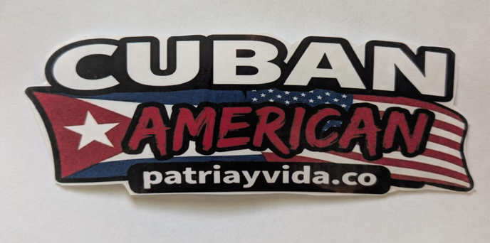 Cuban American Vinyl Sticker Car / Laptop / Window