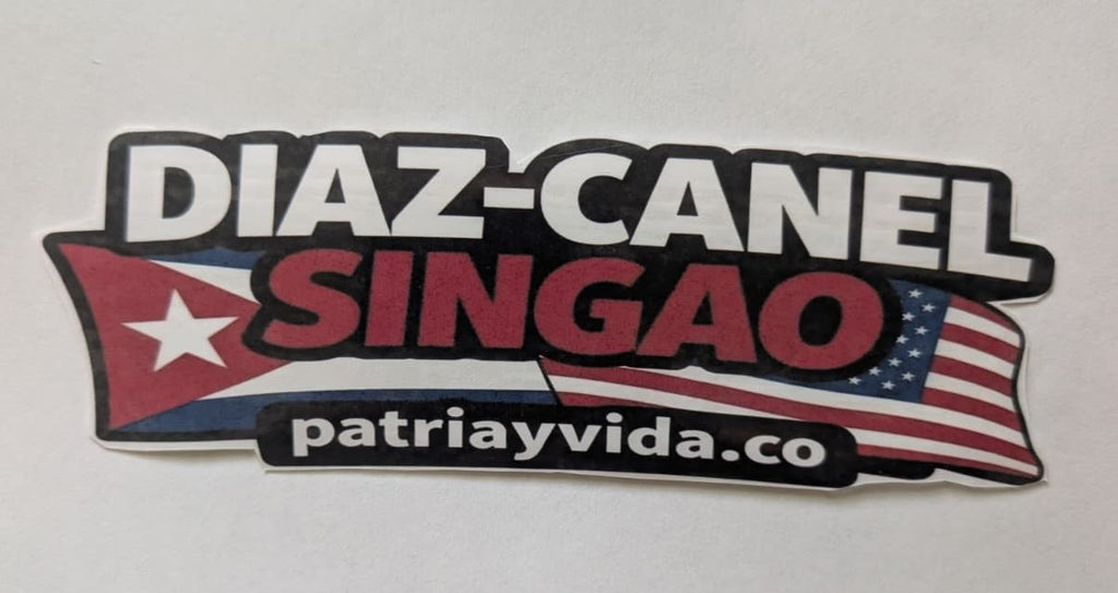 Diaz Canel Singao Vinyl Sticker Car / Laptop / Window