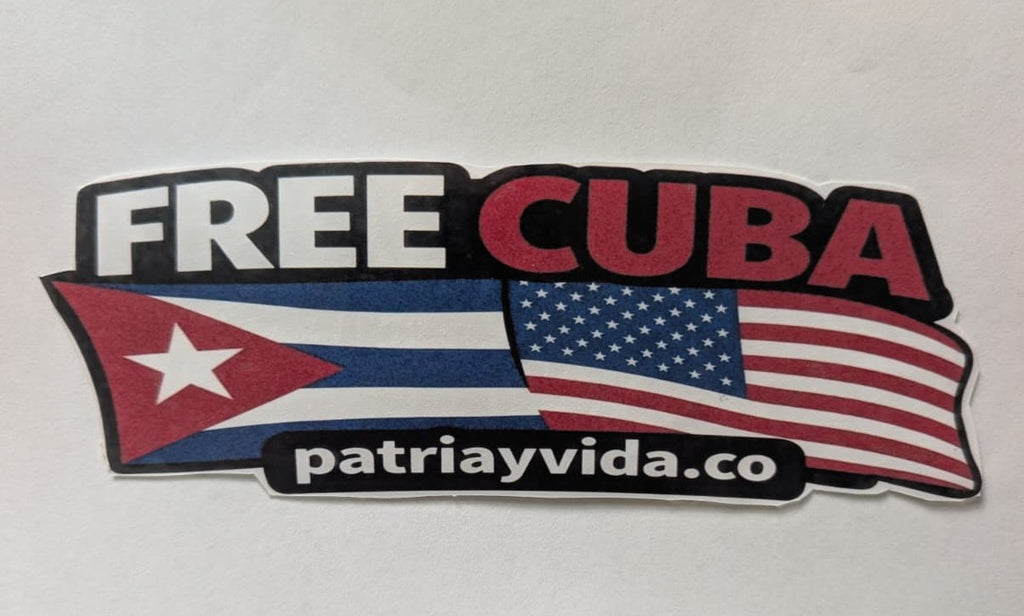 FREE CUBA Vinyl Sticker Car / Laptop / Window