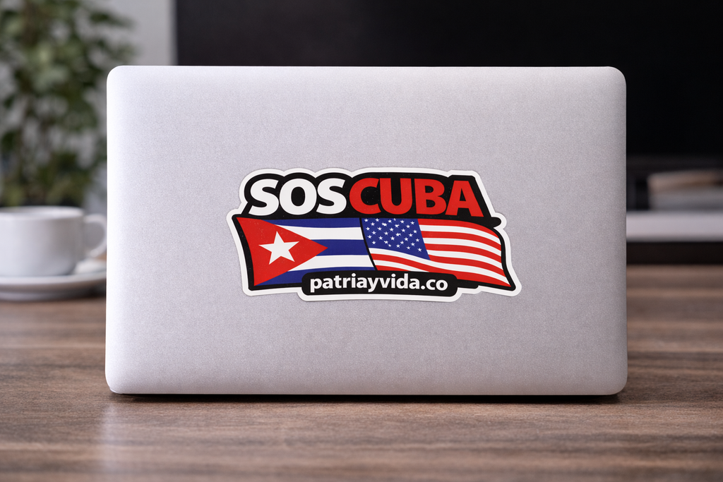 SOS CUBA Vinyl Sticker Car / Laptop / Window