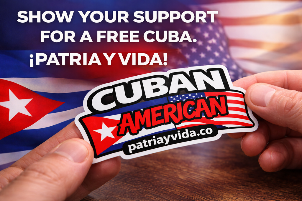 Cuban American Vinyl Sticker Car / Laptop / Window