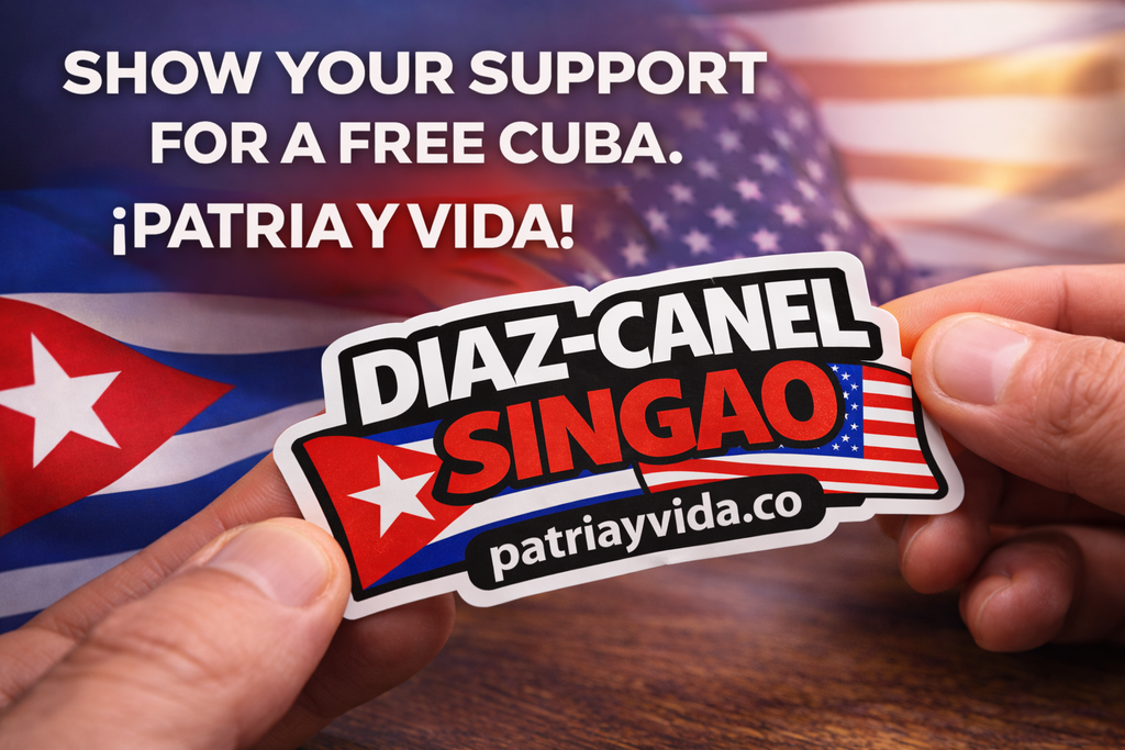 Diaz Canel Singao Vinyl Sticker Car / Laptop / Window