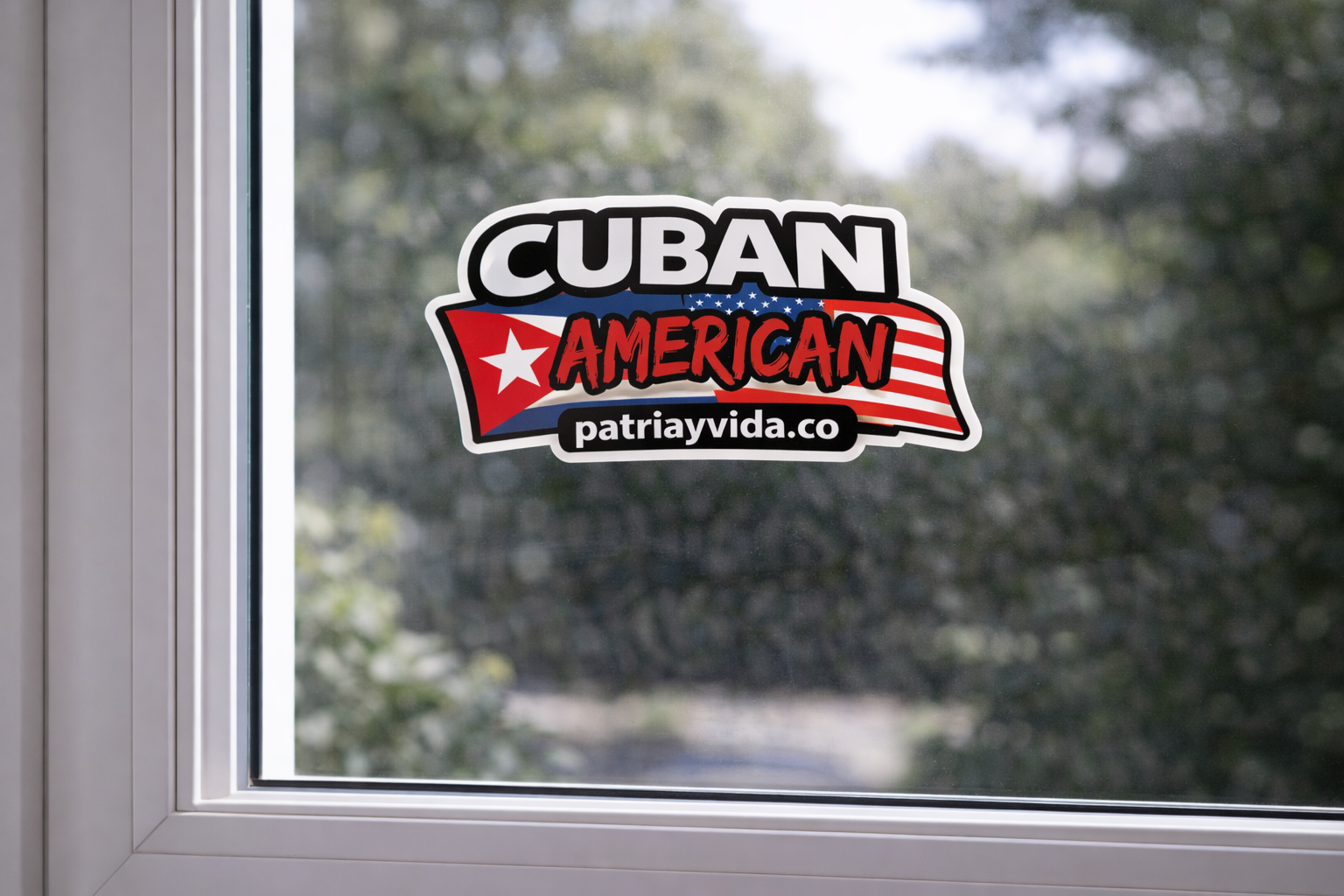 Cuban American Vinyl Sticker Car / Laptop / Window