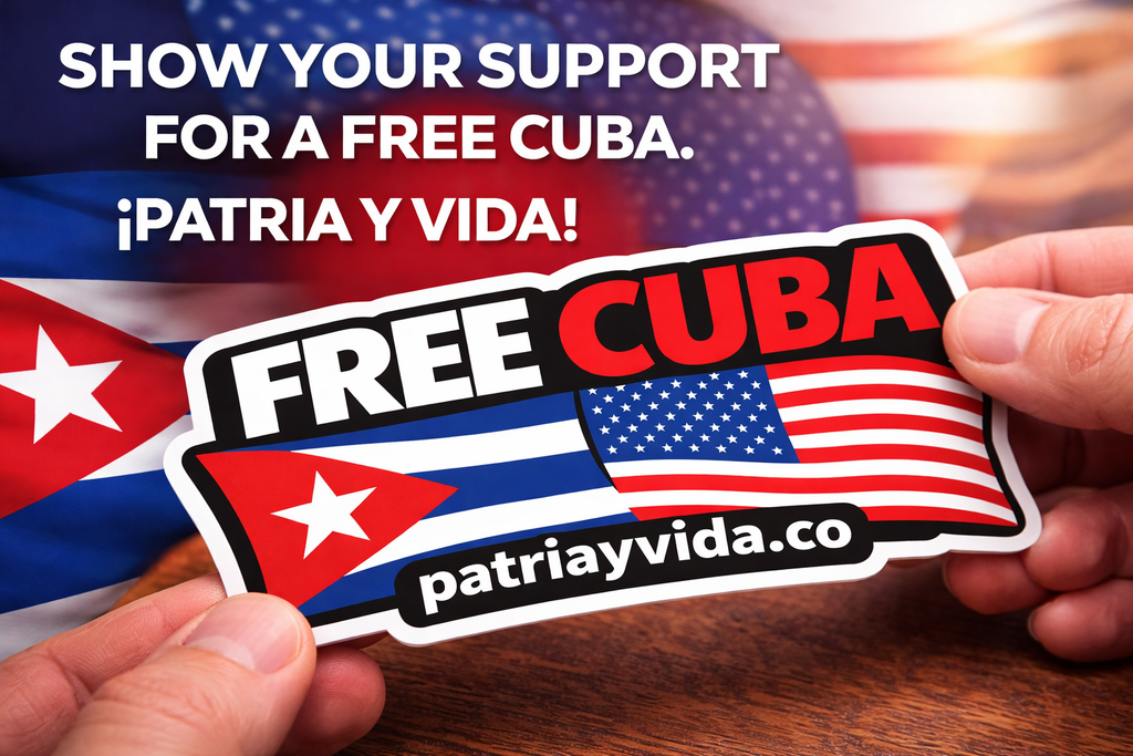 FREE CUBA Vinyl Sticker Car / Laptop / Window