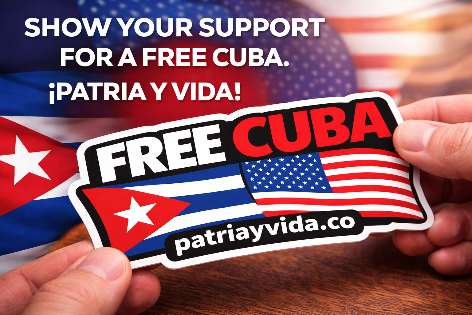 FREE CUBA Vinyl Sticker Car / Laptop / Window