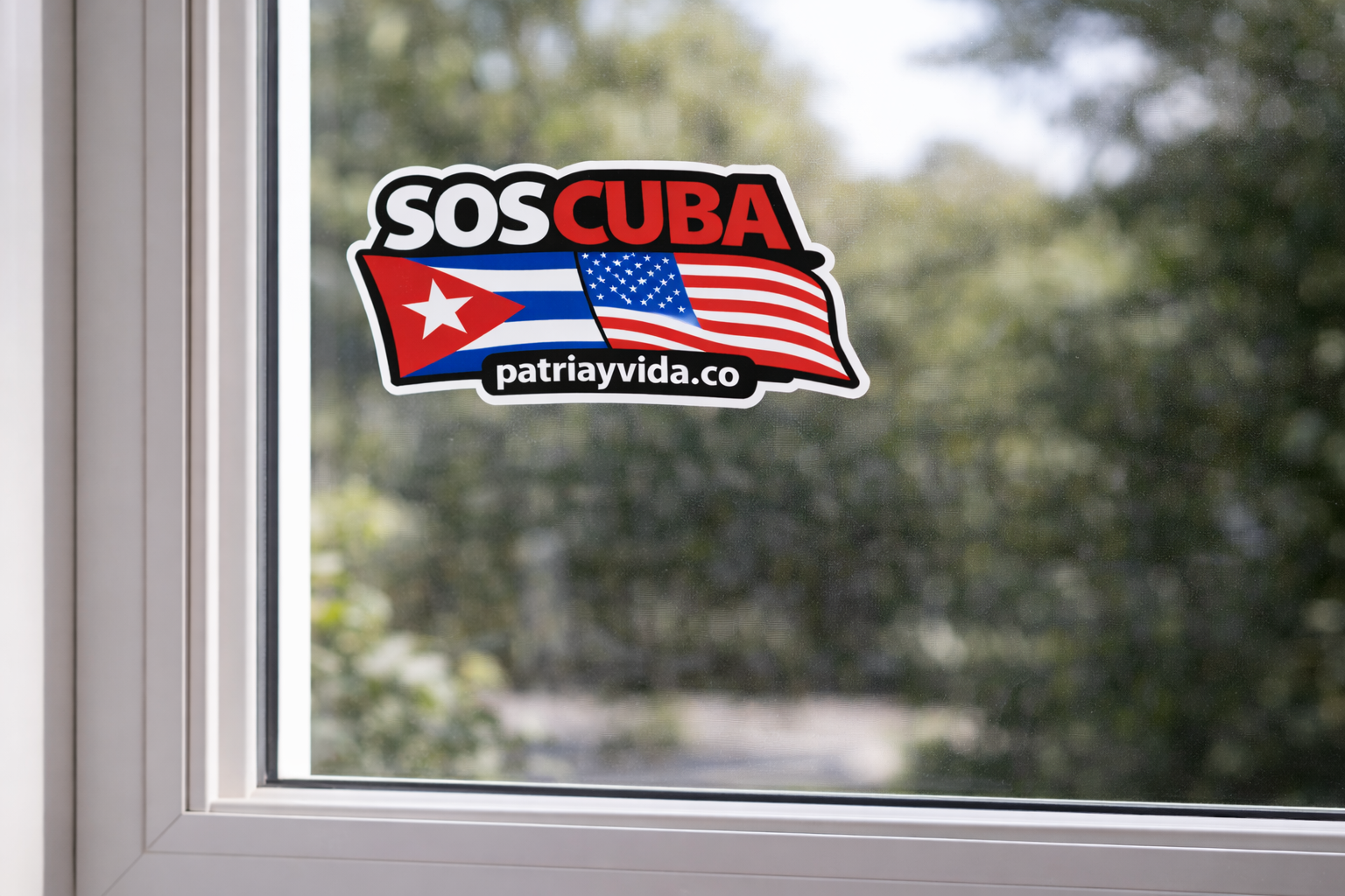 SOS CUBA Vinyl Sticker Car / Laptop / Window